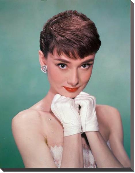Постер Хепберн Одри 361 с типом исполнения На холсте без рамы