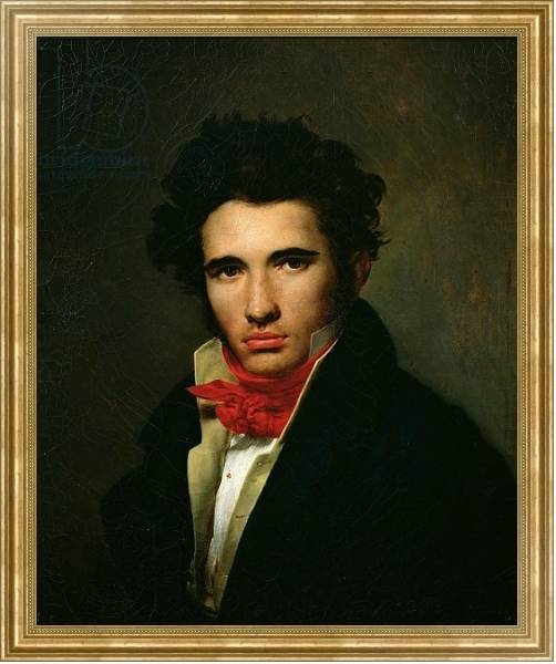 Постер Self Portrait, c.1818 с типом исполнения На холсте в раме в багетной раме NA033.1.051