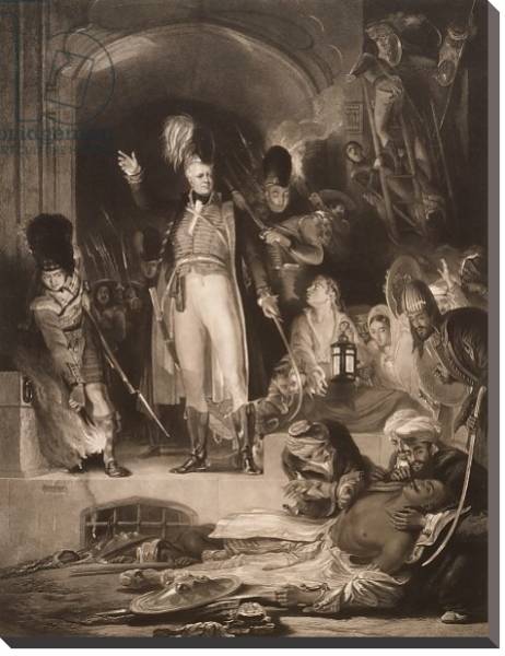 Постер Sir David Baird discovering the body of Tipu Sultan, 1843 с типом исполнения На холсте без рамы