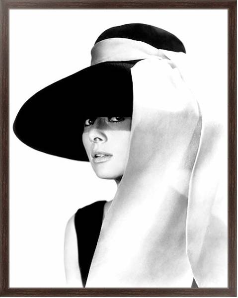 Постер Hepburn, Audrey 48 с типом исполнения На холсте в раме в багетной раме 221-02