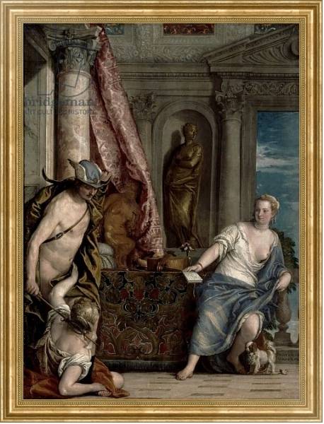 Постер Hermes, Herse and Aglauros, c.1576-84 с типом исполнения На холсте в раме в багетной раме NA033.1.051