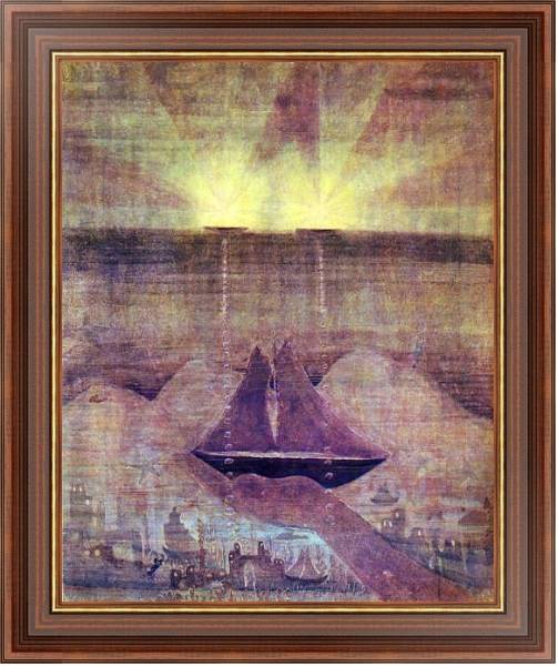 Постер Анданте (Соната моря) с типом исполнения На холсте в раме в багетной раме 35-M719P-83
