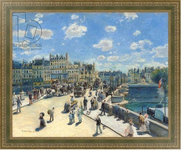 Постер Pont Neuf, Paris, 1872 с типом исполнения На холсте в раме в багетной раме 484.M48.640