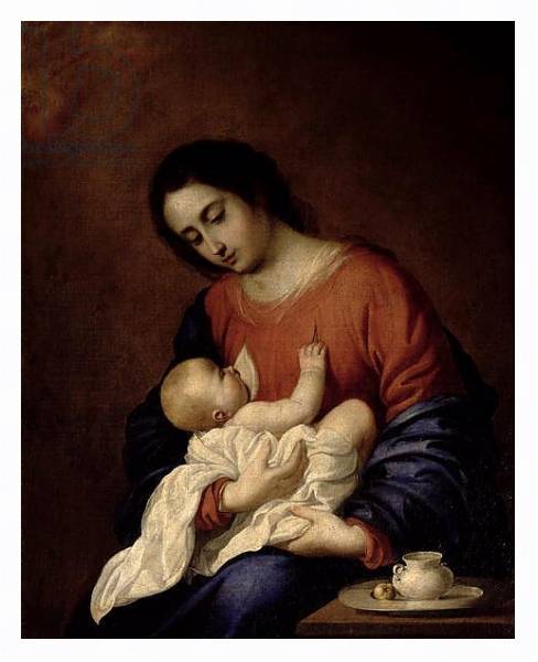 Постер Virgin and Child, 1658 с типом исполнения На холсте в раме в багетной раме 221-03