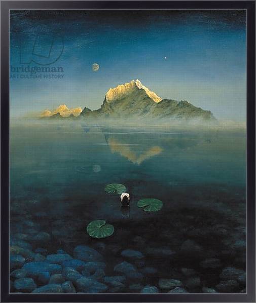 Постер Mountain over Lake с типом исполнения На холсте в раме в багетной раме 221-01