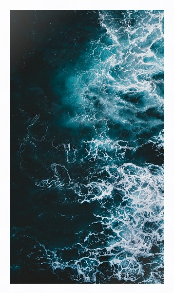 Постер Морская пена 1 с типом исполнения На холсте в раме в багетной раме 221-03