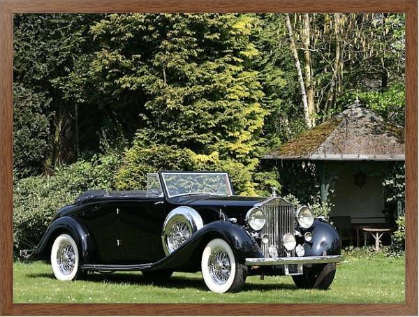 Постер Rolls-Royce Phantom Cabriolet by Mazzara & Meyer (III) '1938 с типом исполнения На холсте в раме в багетной раме 1727.4310