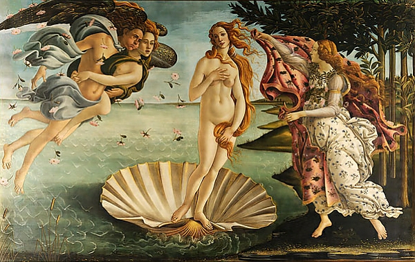 Постер Рождение Венеры 1 с типом исполнения На холсте без рамы