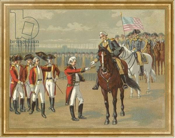 Постер The Surrender of Cornwallis с типом исполнения На холсте в раме в багетной раме NA033.1.051