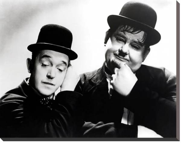 Постер Laurel & Hardy 2 с типом исполнения На холсте без рамы