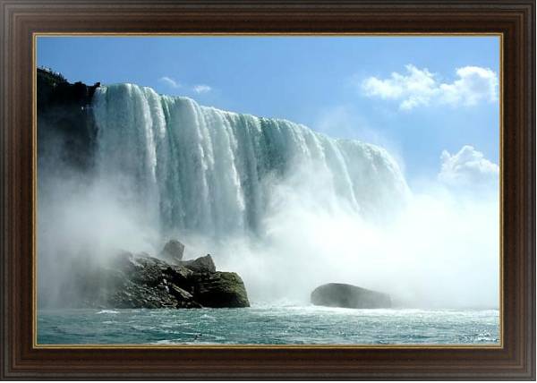 Постер Ниагарский водопад 7 с типом исполнения На холсте в раме в багетной раме 1.023.151