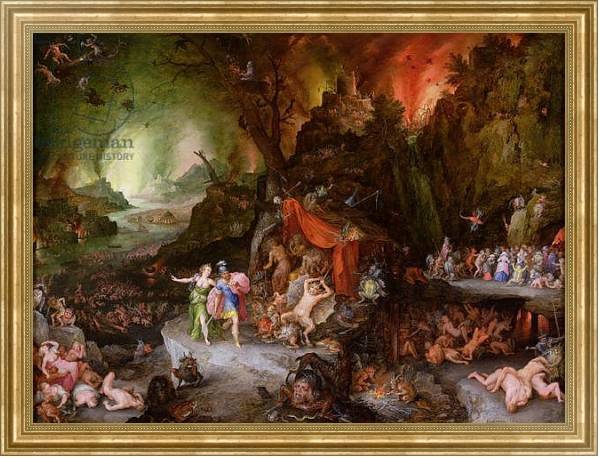 Постер Aeneas and the Sibyl in the Underworld, 1598 с типом исполнения На холсте в раме в багетной раме NA033.1.051