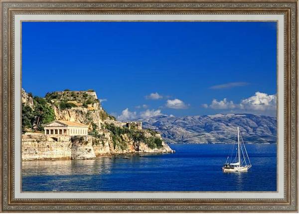 Постер Остров Корфу. Греция с типом исполнения На холсте в раме в багетной раме 595.M52.330