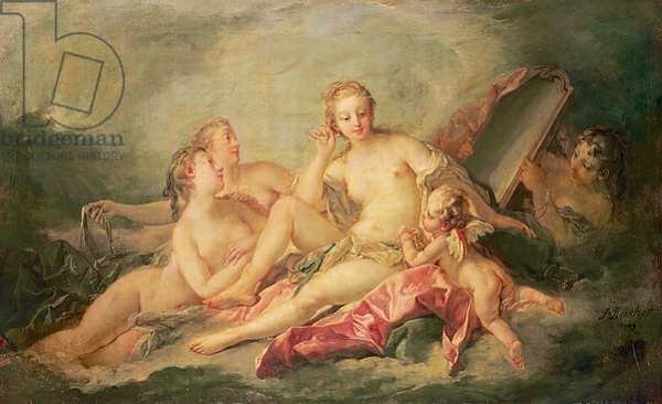 Постер La Toilette de Vénus, 1749 с типом исполнения На холсте без рамы
