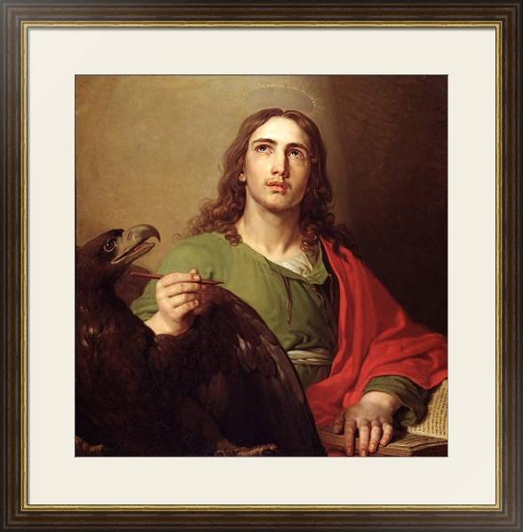 Постер Евангелист Иоанн 2 с типом исполнения Под стеклом в багетной раме 1.023.036
