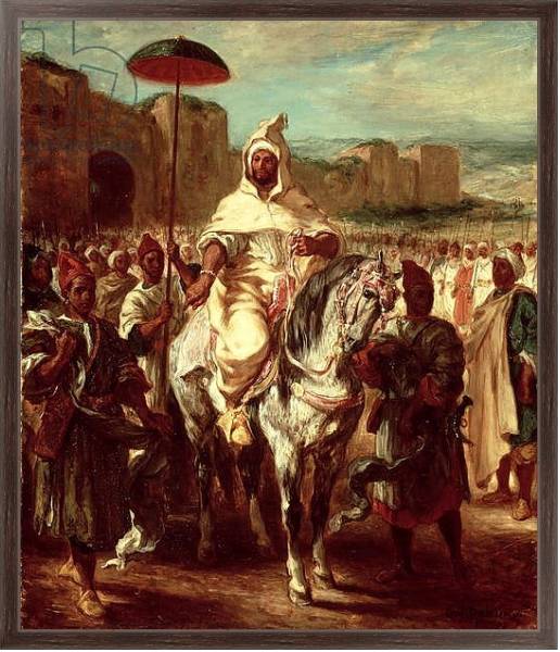 Постер Abd Ar-Rahman, Sultan of Morocco, 1845 с типом исполнения На холсте в раме в багетной раме 221-02