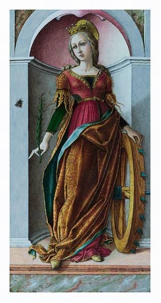 Постер Святая Катерина Алексадрия с типом исполнения На холсте в раме в багетной раме 221-03
