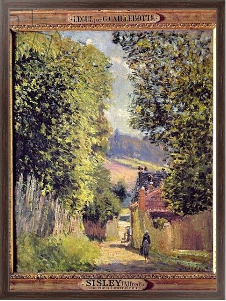 Постер A Road in Louveciennes, 1883 с типом исполнения На холсте в раме в багетной раме 221-02