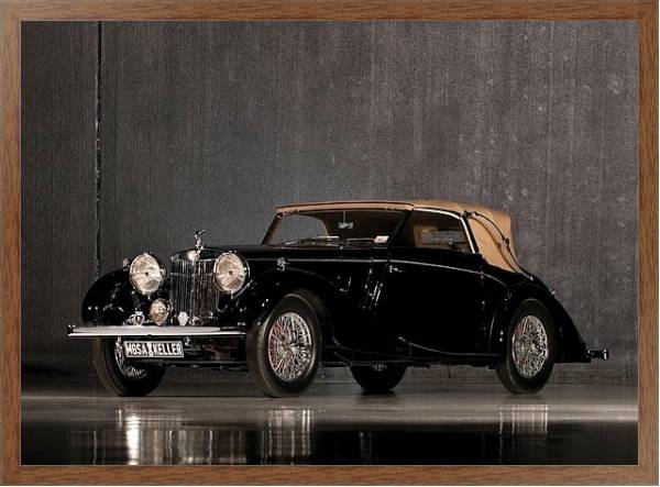 Постер MG SA Tickford Drophead Coupe '1938 с типом исполнения На холсте в раме в багетной раме 1727.4310