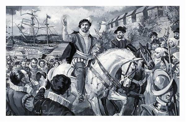 Постер Sir Francis Drake с типом исполнения На холсте в раме в багетной раме 221-03