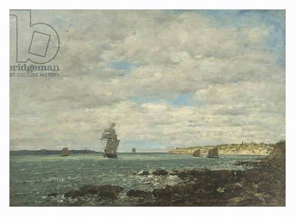 Постер Coast of Brittany, 1870 с типом исполнения На холсте в раме в багетной раме 221-03