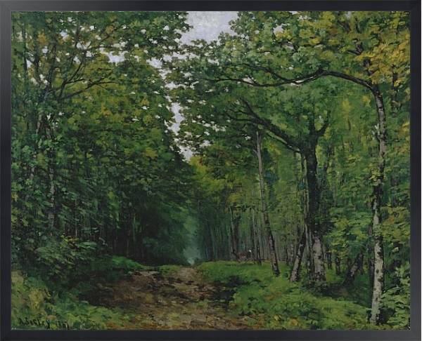 Постер The Avenue of Chestnut Trees at La Celle-Saint-Cloud, 1867 с типом исполнения На холсте в раме в багетной раме 1727.8010