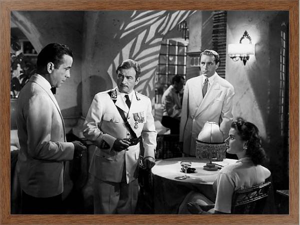 Постер Bogart, Humphrey (Casablanca) 5 с типом исполнения На холсте в раме в багетной раме 1727.4310