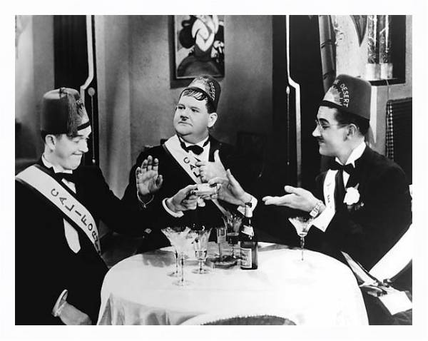 Постер Laurel & Hardy (Sons Of The Desert) с типом исполнения На холсте в раме в багетной раме 221-03