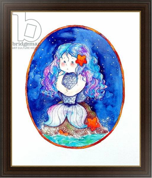 Постер Sad Little Mermaid с типом исполнения На холсте в раме в багетной раме 1.023.151