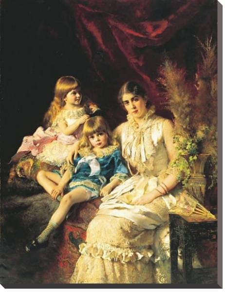 Постер Семейный портрет. 1882 с типом исполнения На холсте без рамы