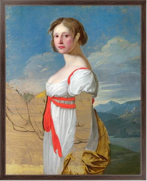 Постер Портрет женщины 11 с типом исполнения На холсте в раме в багетной раме 221-02