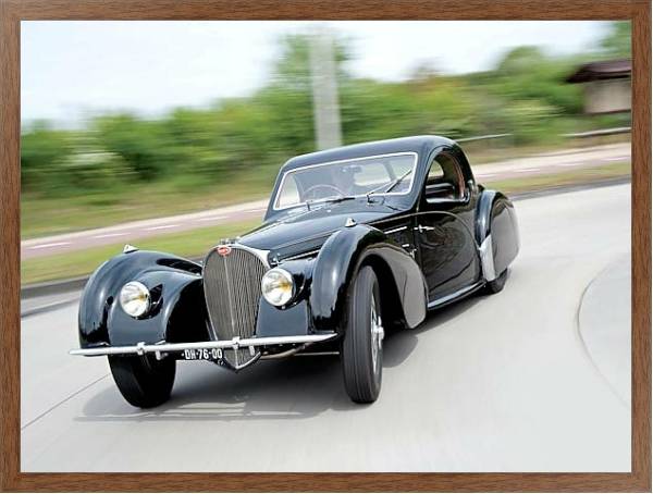 Постер Bugatti Type 57S Coupe by Gangloff of Colmar '1937 с типом исполнения На холсте в раме в багетной раме 1727.4310