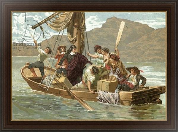 Постер Descartes and the boatmen of Elba с типом исполнения На холсте в раме в багетной раме 1.023.151