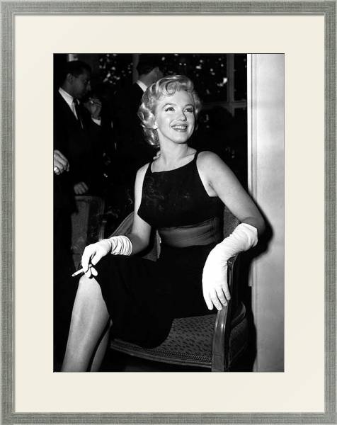 Постер Monroe, Marilyn 126 с типом исполнения Под стеклом в багетной раме 1727.2510