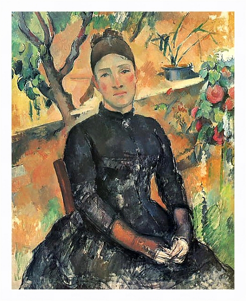 Постер Мадам Сезанн с типом исполнения На холсте в раме в багетной раме 221-03