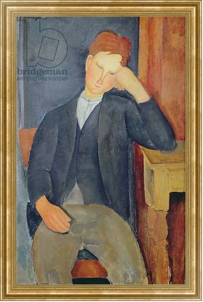 Постер The young apprentice, c.1918-19 с типом исполнения На холсте в раме в багетной раме NA033.1.051