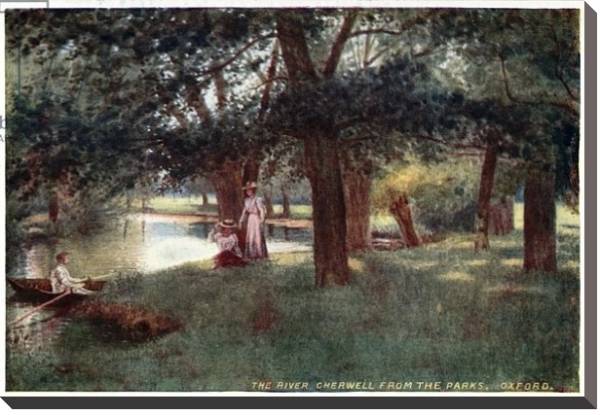 Постер The River Cherwell, from the Parks, Oxford с типом исполнения На холсте без рамы