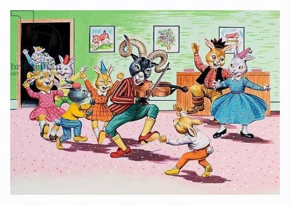 Постер A party at Brer Rabbit's House с типом исполнения На холсте в раме в багетной раме 221-03