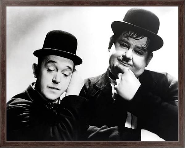 Постер Laurel & Hardy 2 с типом исполнения На холсте в раме в багетной раме 221-02