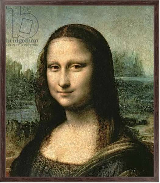 Постер Mona Lisa, c.1503-6 2 с типом исполнения На холсте в раме в багетной раме 221-02