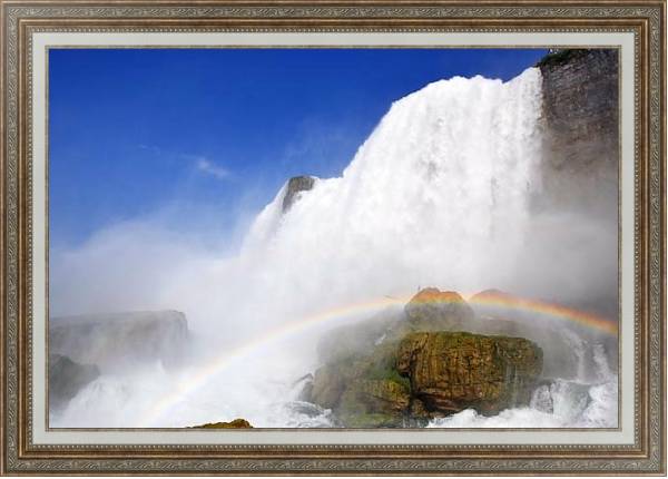 Постер Водопады Игуасу. Аргентина 2 с типом исполнения На холсте в раме в багетной раме 595.M52.330