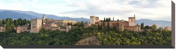 Постер Альгамбра. Гранада. Испания с типом исполнения На холсте без рамы