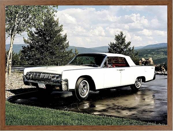 Постер Lincoln Continental Convertible '1964 с типом исполнения На холсте в раме в багетной раме 1727.4310