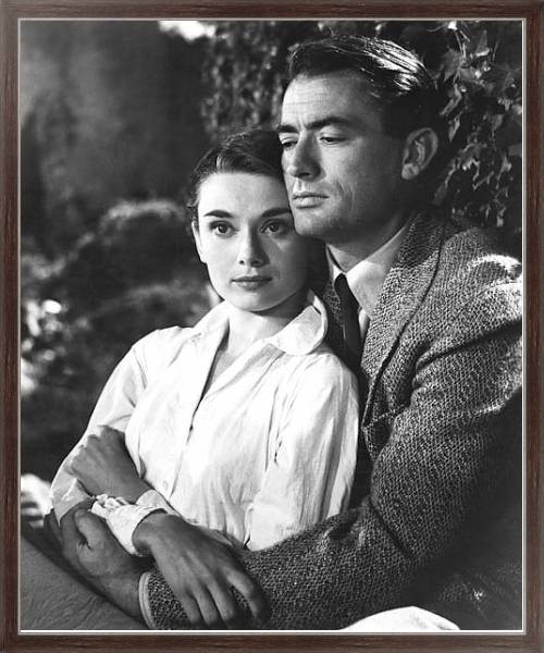 Постер Hepburn, Audrey (Roman Holiday) 4 с типом исполнения На холсте в раме в багетной раме 221-02