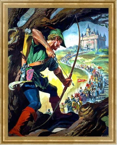 Постер Robin Hood с типом исполнения На холсте в раме в багетной раме NA033.1.051