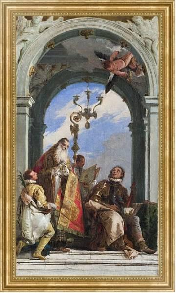 Постер Святые Максимус и Освальд с типом исполнения На холсте в раме в багетной раме NA033.1.051