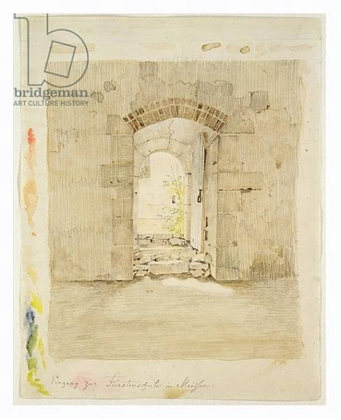 Постер Entrance Gate to the Royal School in Meissen с типом исполнения На холсте в раме в багетной раме 221-03