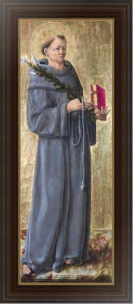 Постер Святой Энтони из Падуи с типом исполнения На холсте в раме в багетной раме 1.023.151