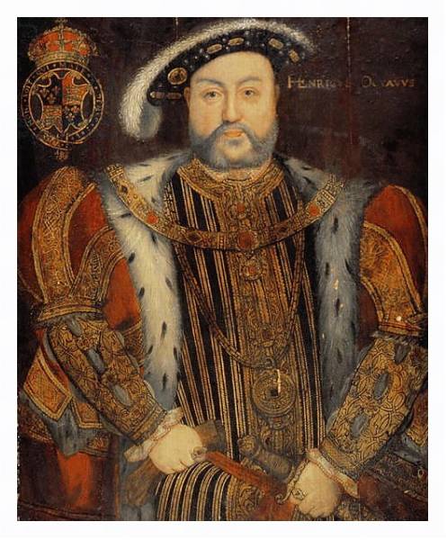 Постер Portrait of Henry VIII 2 с типом исполнения На холсте в раме в багетной раме 221-03