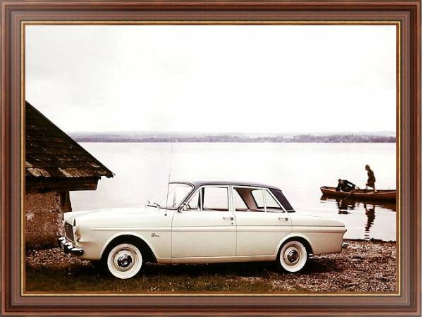 Постер Ford Taunus 12M Sedan (P4) '1962–66 с типом исполнения На холсте в раме в багетной раме 35-M719P-83